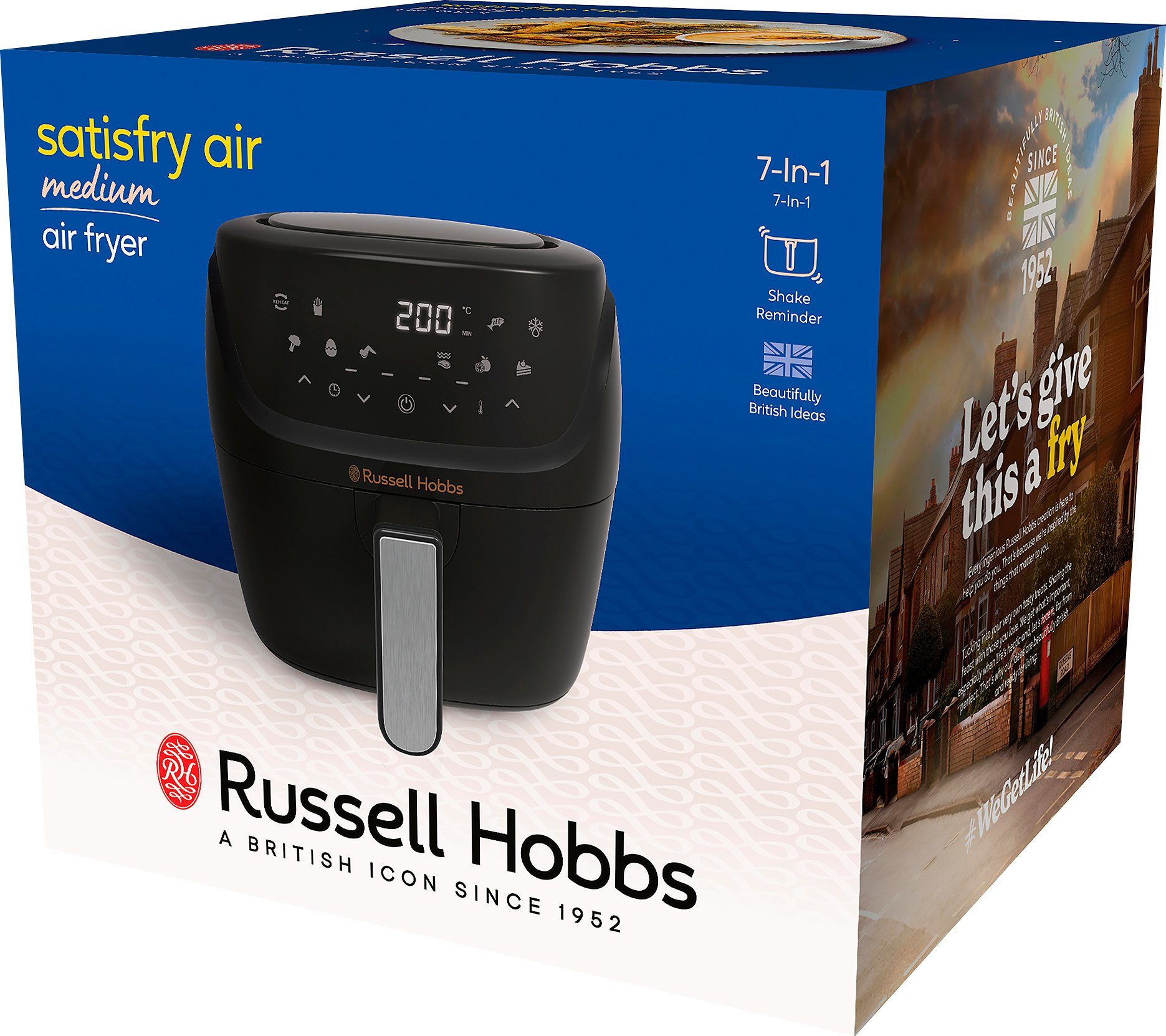RUSSELL HOBBS Heißluftfritteuse SatisFry Air L 27160-56, 4 l, Airfryer - 7 Funktionen, 1350 W