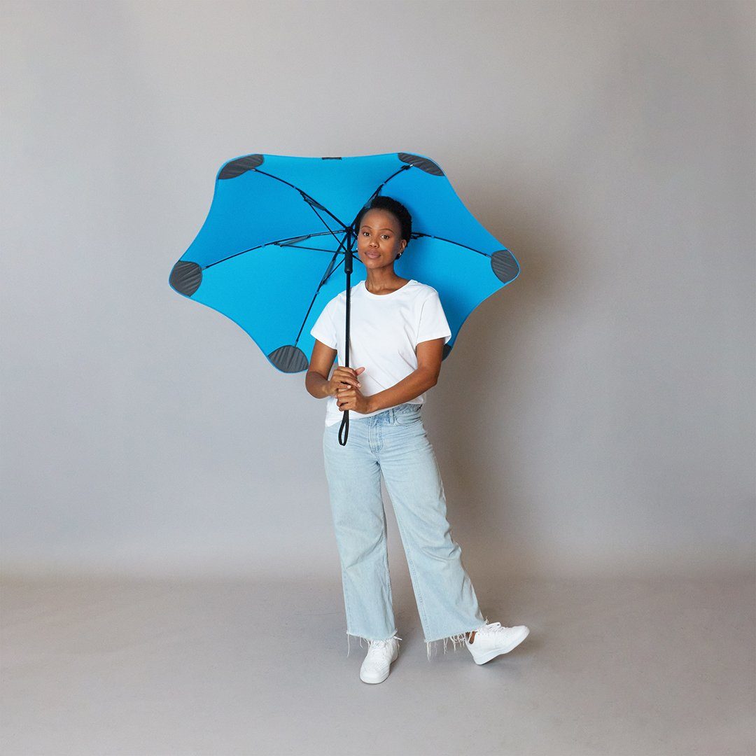 herausragende Silhouette Stockregenschirm blau Blunt Technologie, patentierte Classic, einzigartige