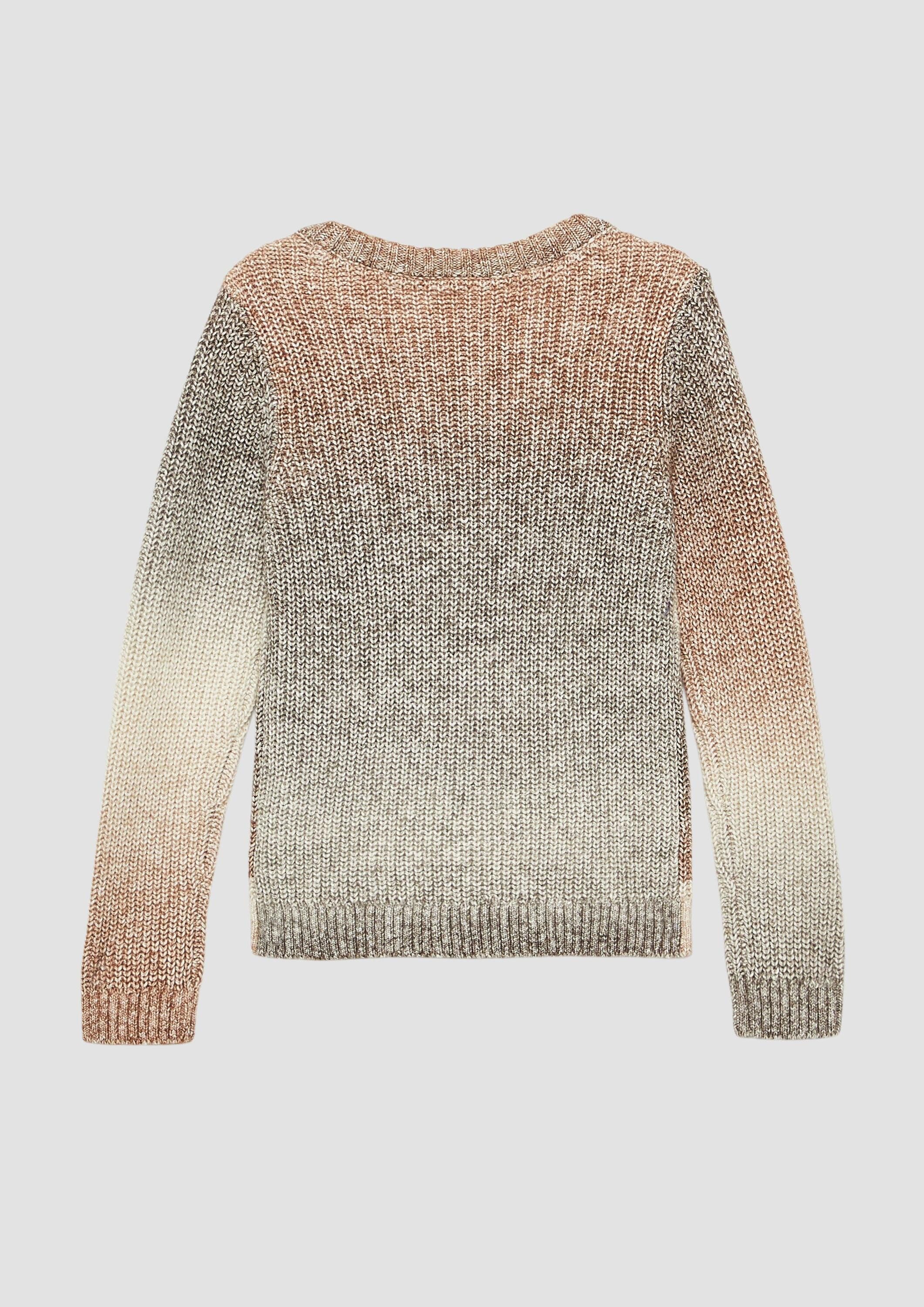 s.Oliver Longpullover Strickpullover Strickpullover mit Farbverlauf