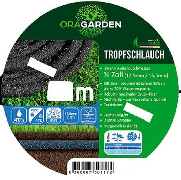 GreenEdge Gartenschlauch Perlschlauch ½ -Zoll Tropfschlauch inkl. 35-teiligem Anschlussset