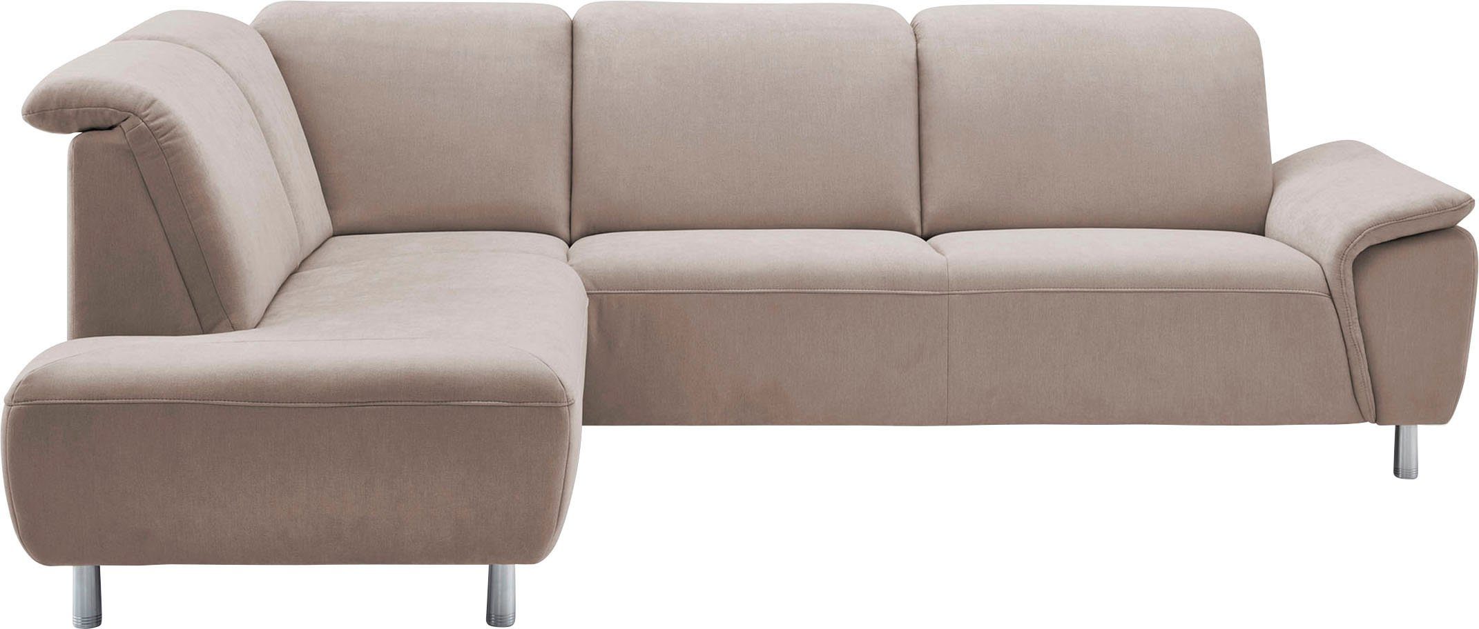 CALIZZA INTERIORS Ecksofa Nell, inklusive Kopfteilverstellung