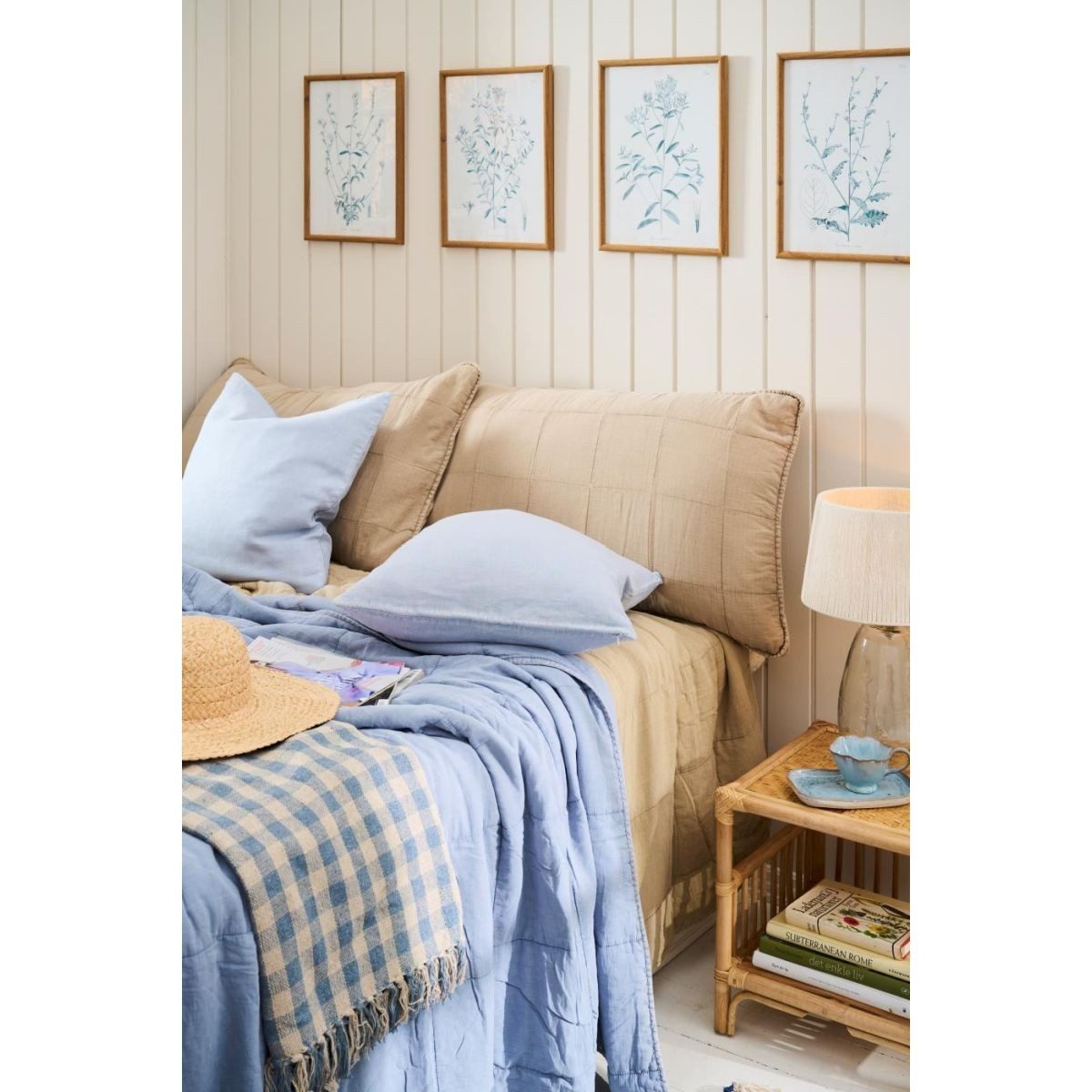 Ib Laursen Tagesdecke Doppellagige Baumwoll-Tagesdecke 240x240 cm für Bett & Sofa