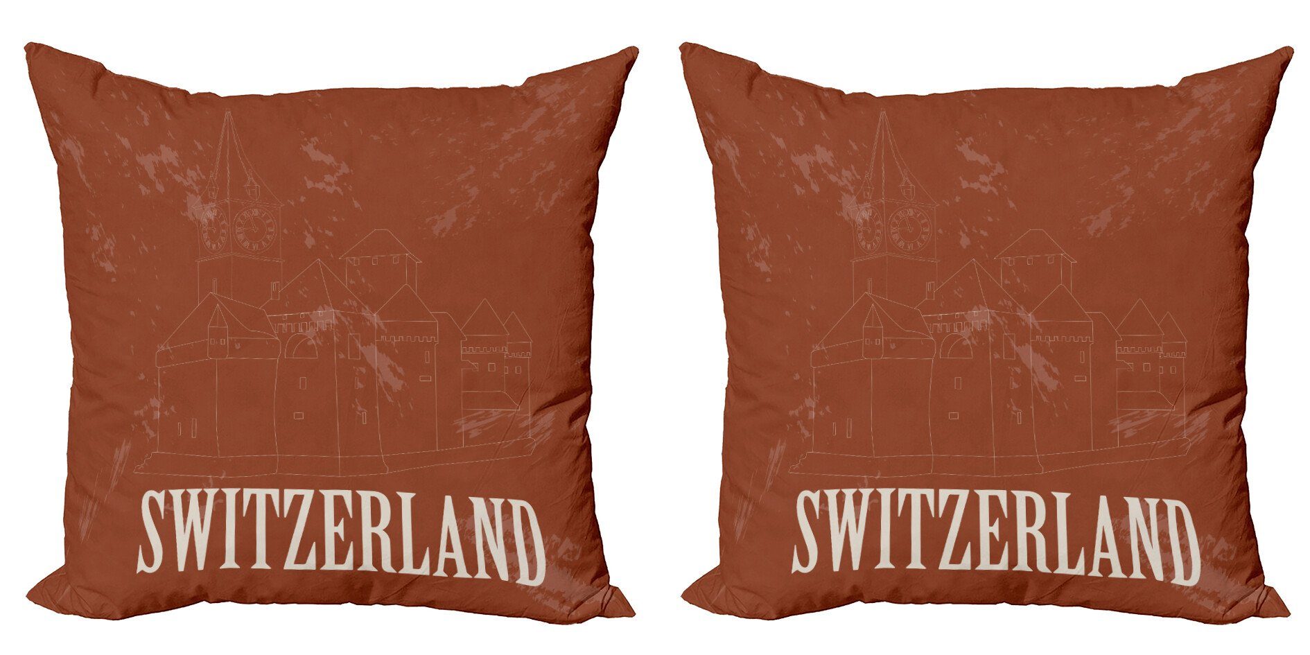 Kissenbezüge Modern Accent klassischer Schweiz Digitaldruck, Umreißen Abakuhaus Stück), Doppelseitiger (2 Entwurf