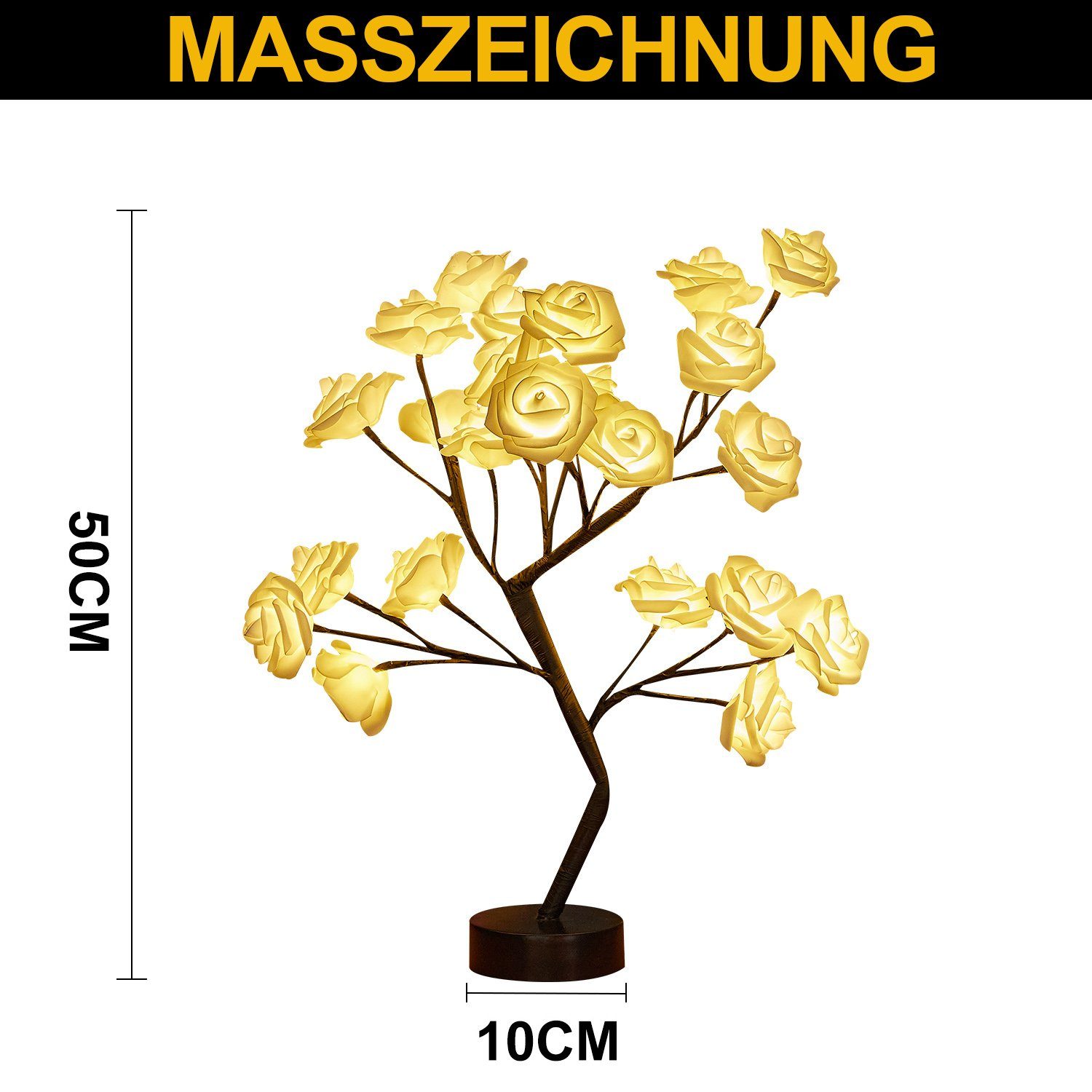 Rosnek LED Tischleuchte LED Tisch-Bonsai-Baum Nachtlicht, günstig online kaufen