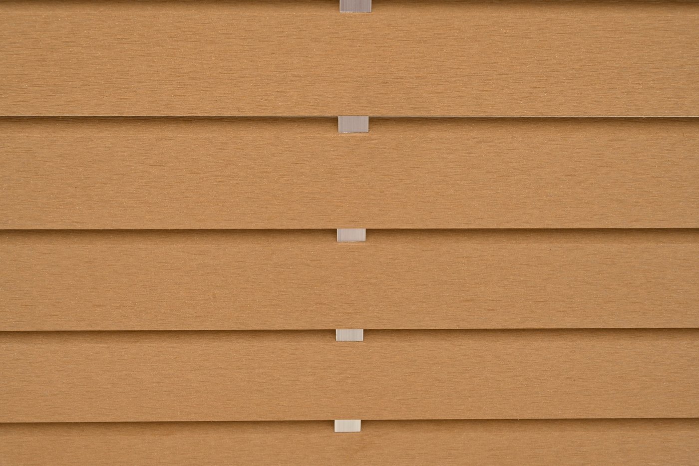Thumbnail - GartenLand Zaun Stockholm WPC Rhombus ca. 180x180 cm, (Set, Ohne Pfosten, ca. 180x180 cm), Karamellbraun / Alu Silber