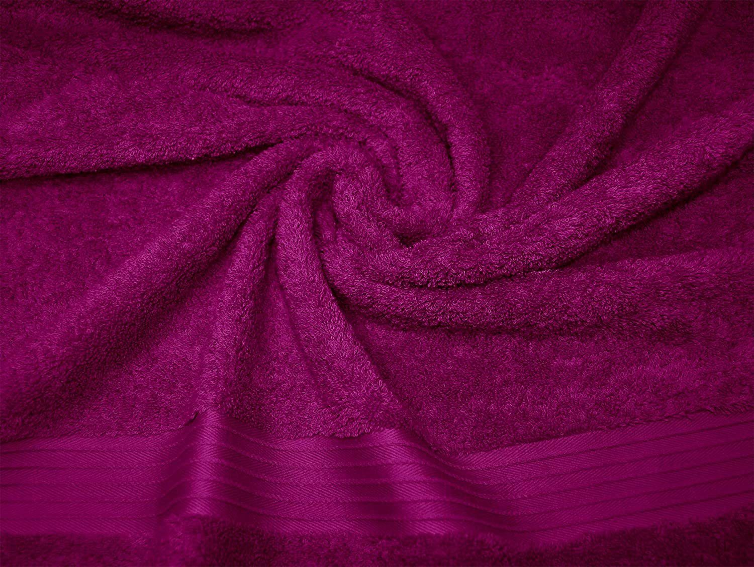 Lashuma Handtuch Linz, 100x150 Violett Frottee Handtuch lila cm (1-St), Orchidee XXL