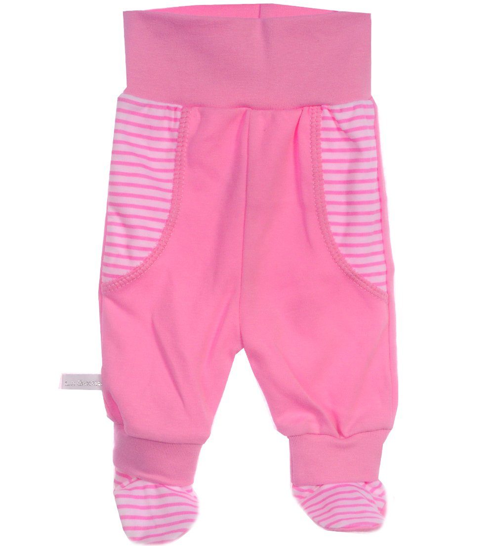 La Bortini Schlupfhose Baby Hose mit Fuß Schlupfhose Babyhose 44 50 56 62 68 74 80 86 92