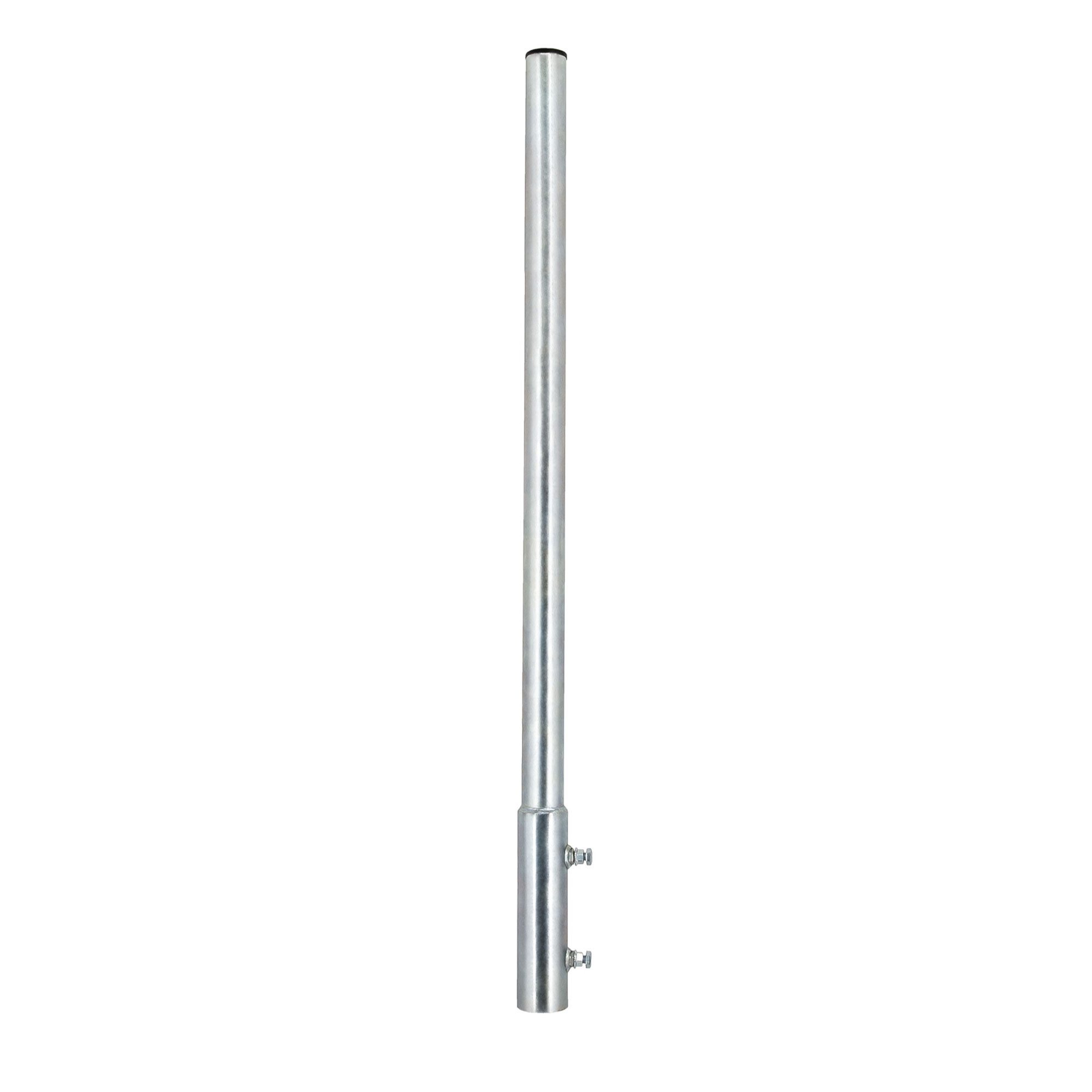 PremiumX SAT-Halterung Mastverlängerung 120 cm Ø 48 mm Stahl Antennenmast mit Mastkappe
