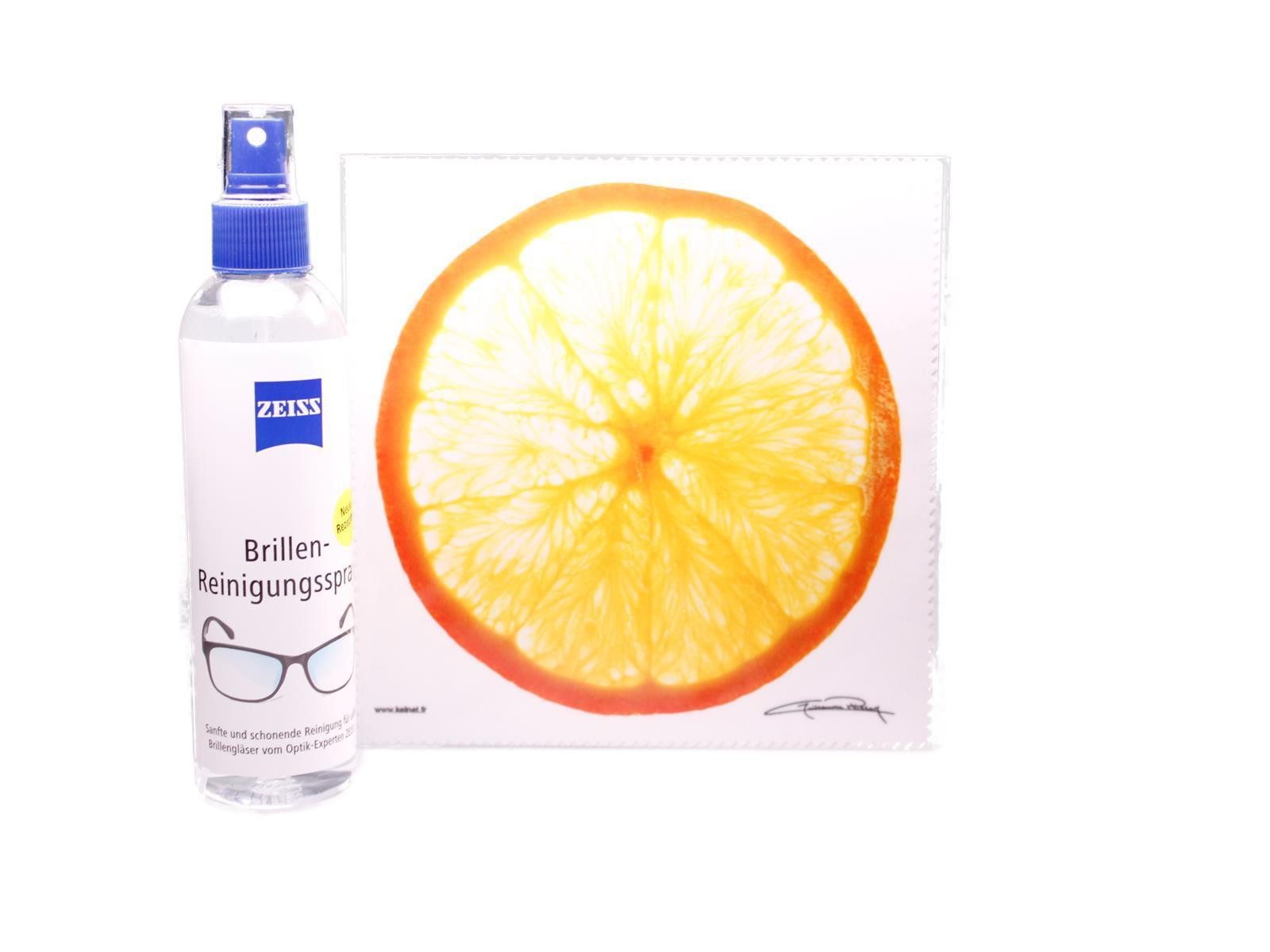 Brillenetui Mikrofasertuch "Orangenscheibe" Größe 18,5*18,5 cm von La Kelnet