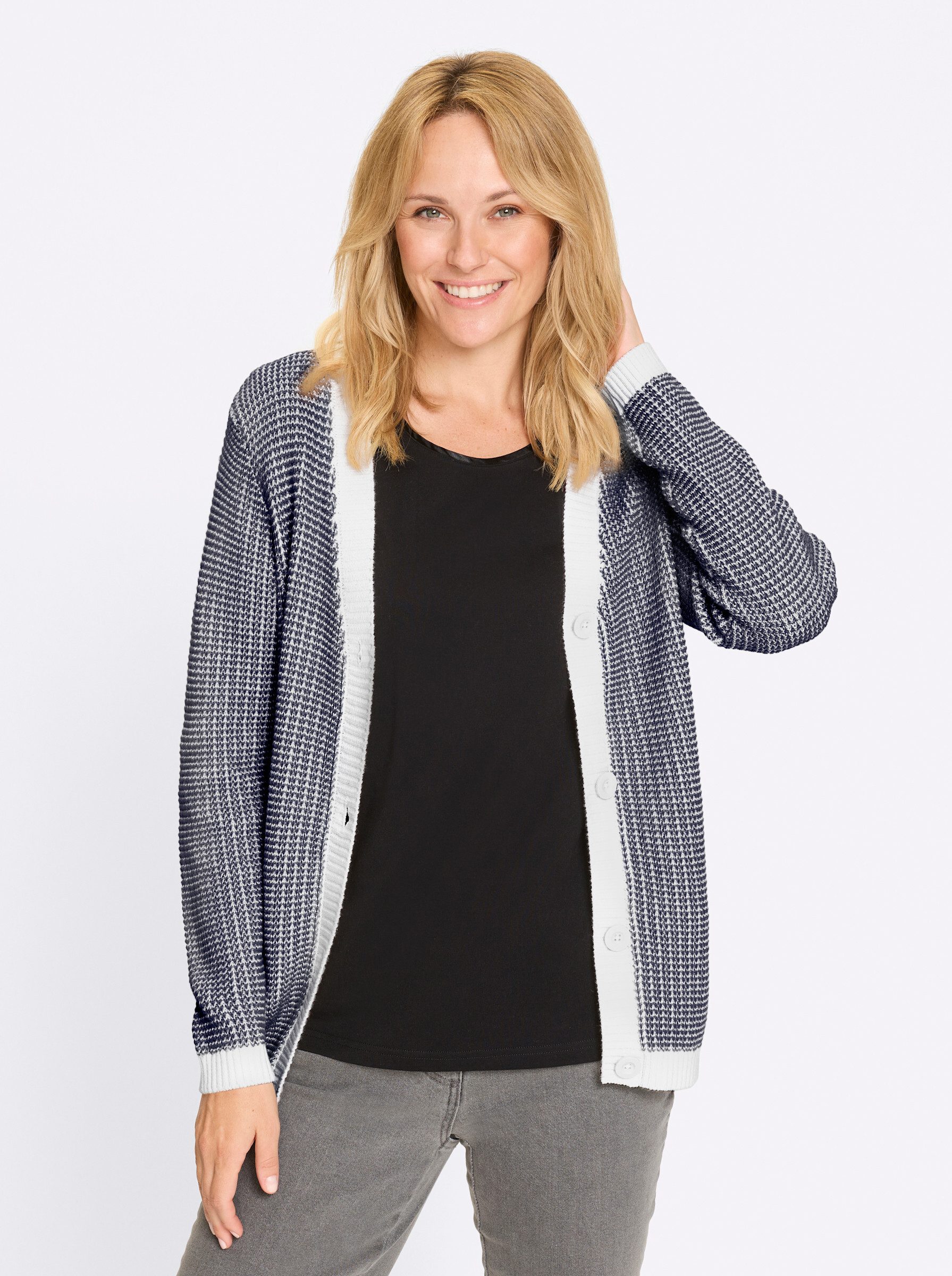 Sieh an! Strickjacke Strickjacke Langarm günstig online kaufen