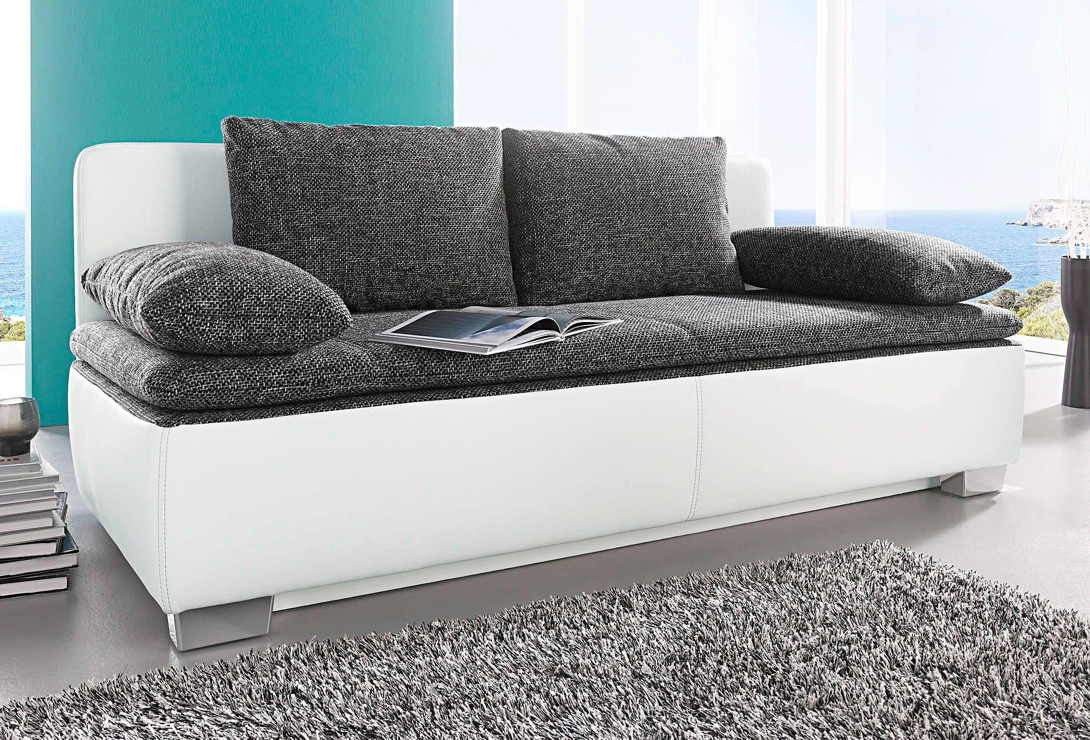 - 50% Schlafsofa von OTTO in grau weiß - ab 499,99€