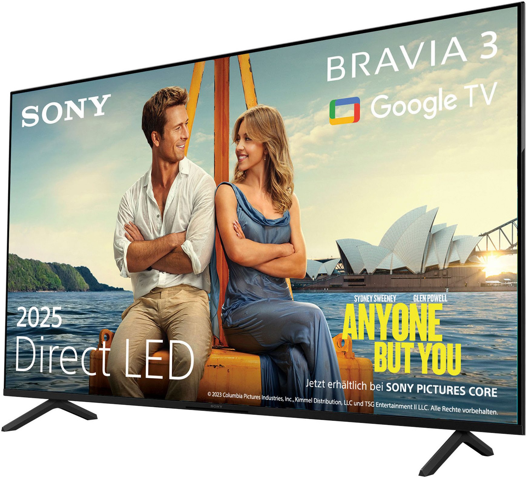 Sony K-85S3 85“ BRAVIA 3 DLED-Fernseher (215 cm/85 Zoll, 4K Ultra HD, Smart-TV, Google TV, X-Balanced Speaker, Dolby Vision/Atmos, IMAX, Google/Apple Cast, Game)