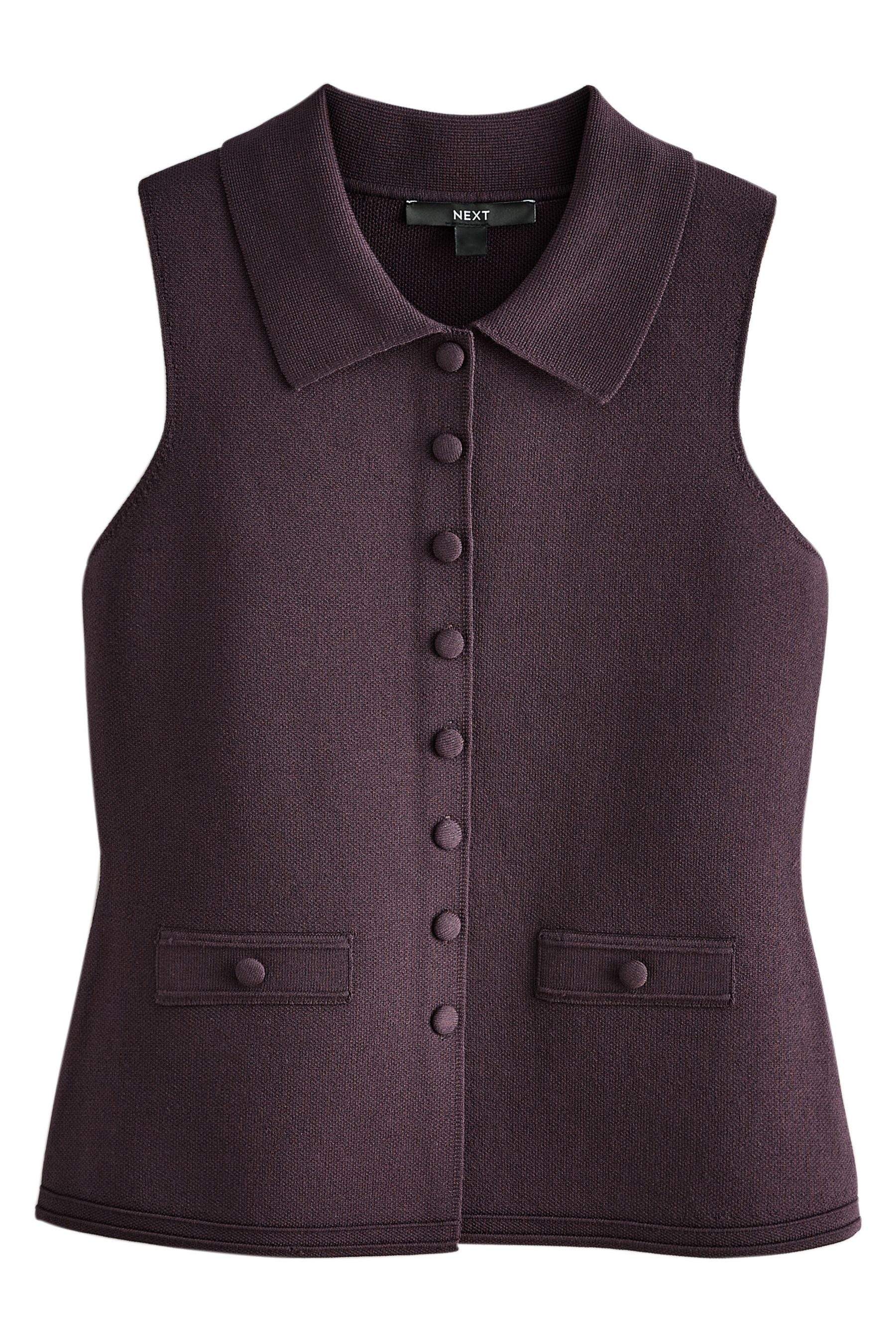 Next Strickjacke Elegante Strickweste zum Knöpfen (1-tlg)