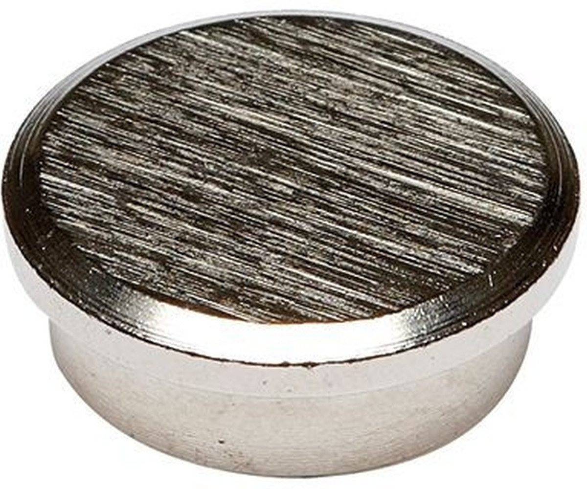 ALCO Magnet Superkraftmagnet Neodym Neodym (Nd) 25mm TG 13000 g silber gebürstet
