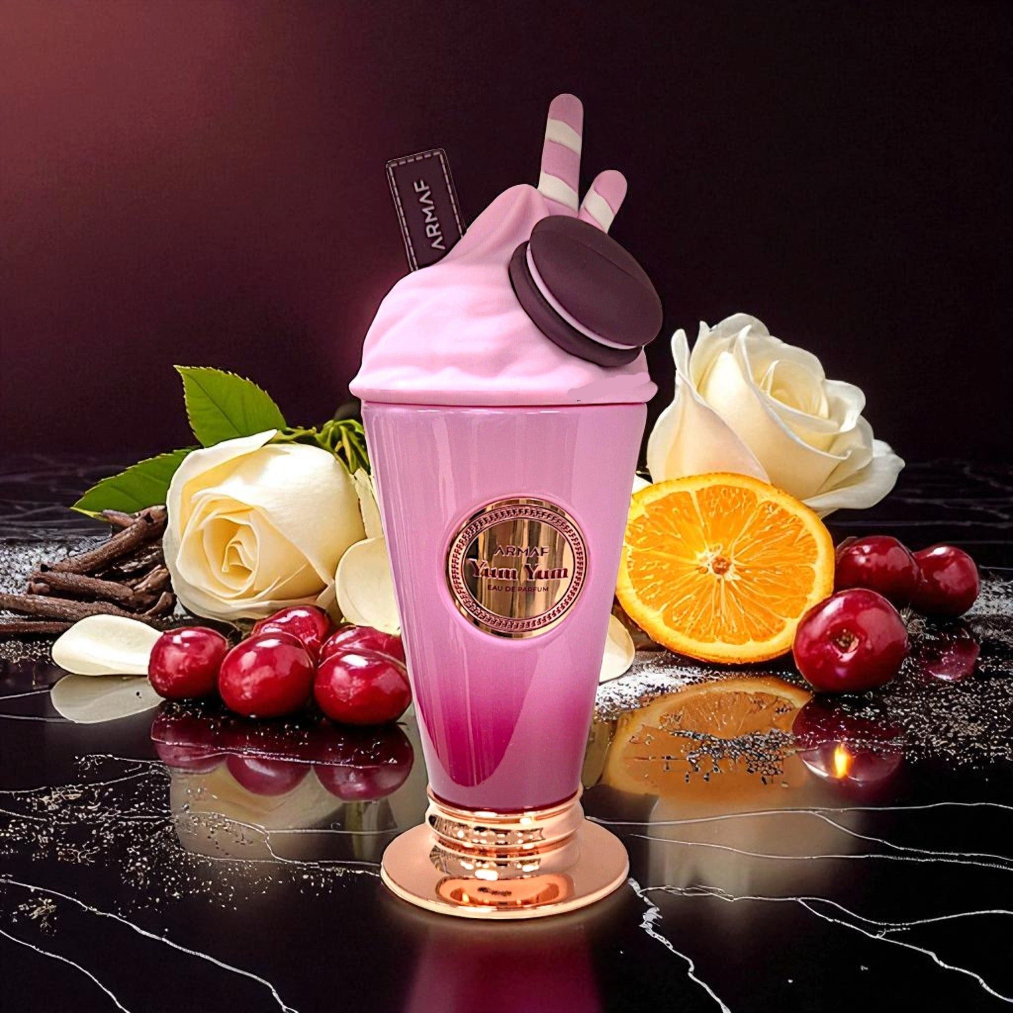 armaf Duft-Set YUM YUM EDP 100ml Unisex + Parfümzerstäuber (leer)