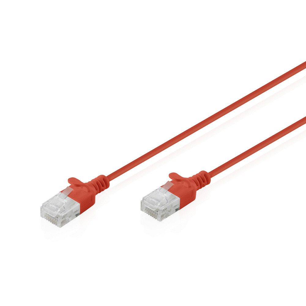 Digitus Digitus DK-1618-020S-R RJ45 Patchkabel CAT 6 U/UTP 2 m Rot 1 St. Netzkabel, (200.00 cm)
