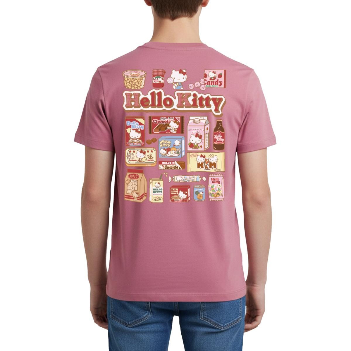 T-Shirt Hello Kitty Snack Collage Teenager Premium T-Shirt
