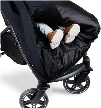 Hauck Kinder-Buggy Uptown, Cosy Set, beige/black, (4-tlg), inkl. Regenverdeck, Einschlagtuch und Winterfußsack