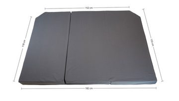Kaltschaummatratze Matratze für Wohnmobil Ducato, shogazi ®, 12 cm hoch, Maße: 133x182x12cm mit zugeschittenen Ecken, platzsparend zusammenfaltbar