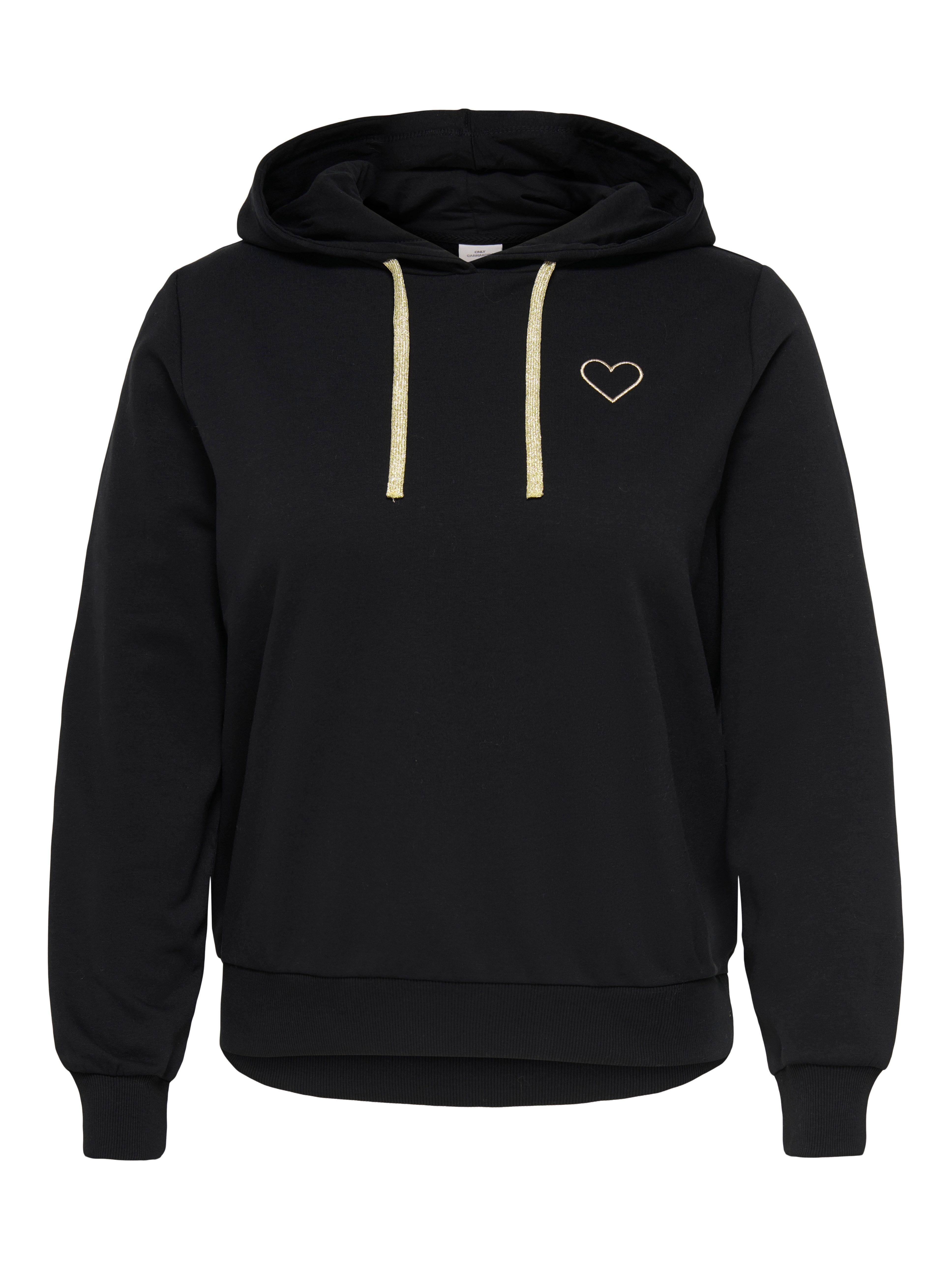 ONLY CARMAKOMA Kapuzensweatshirt CARNOLI L/S HEART HOOD SWT NOOS