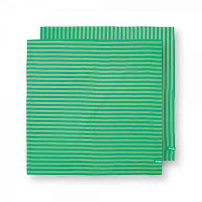 PiP Studio Geschirrtuch Geschirrtücher-Set Stripes Grün (65x65cm) (2-teilig)