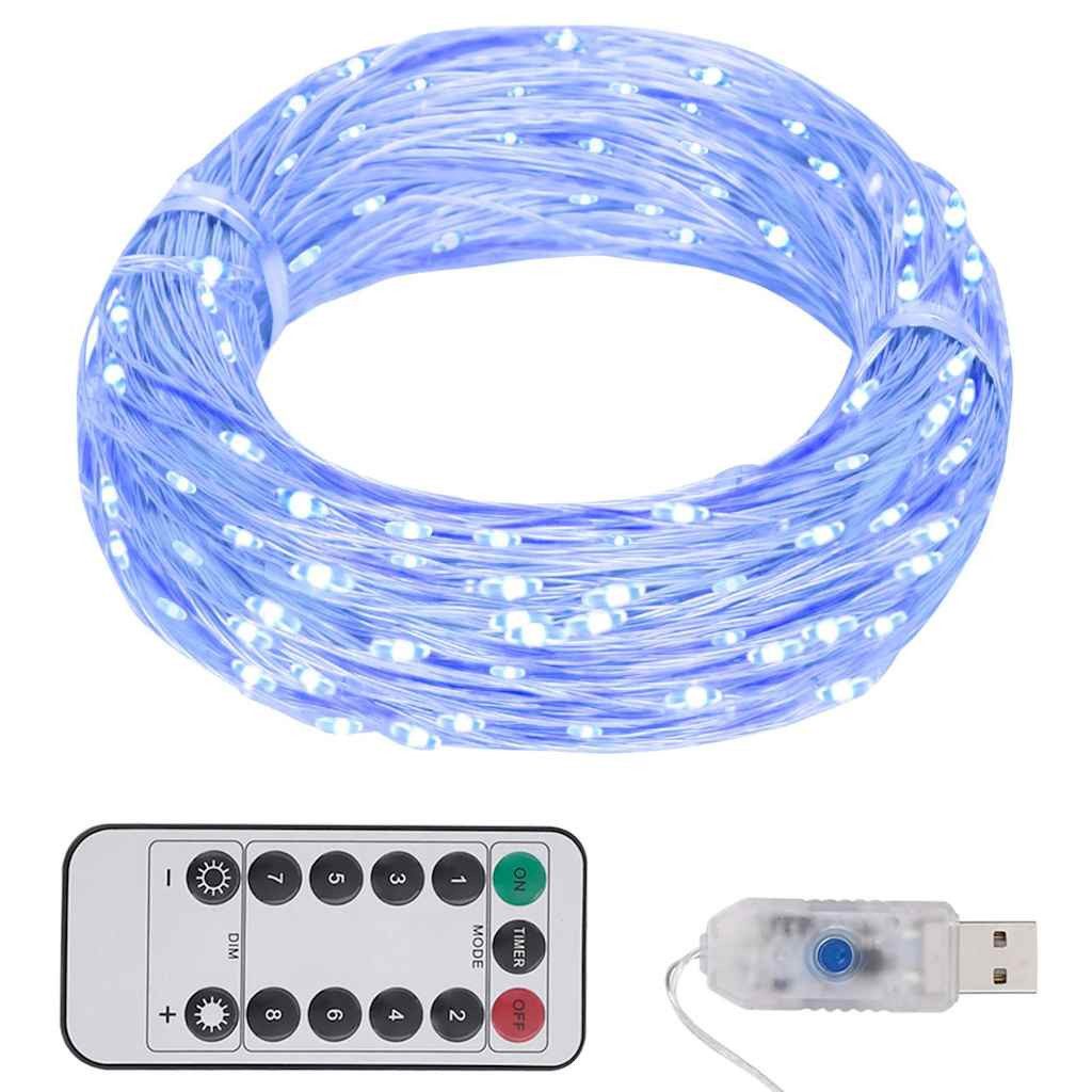 vidaXL LED-Flexbandbeleuchtung LED-Lichterkette mit 300 LEDs Blau 30 m