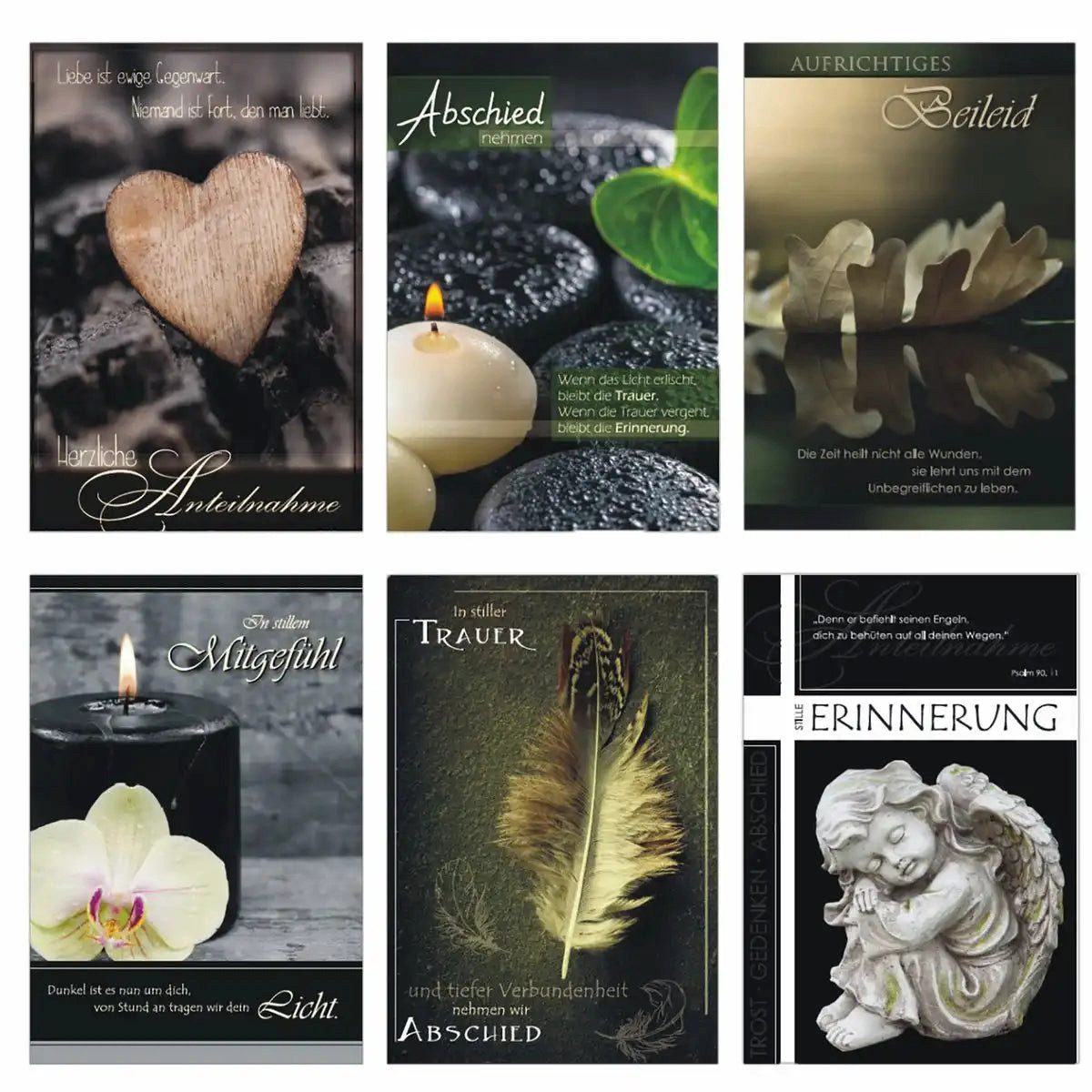 Idena Spiel Trauerkarten zufällig sortiert 1 Stück