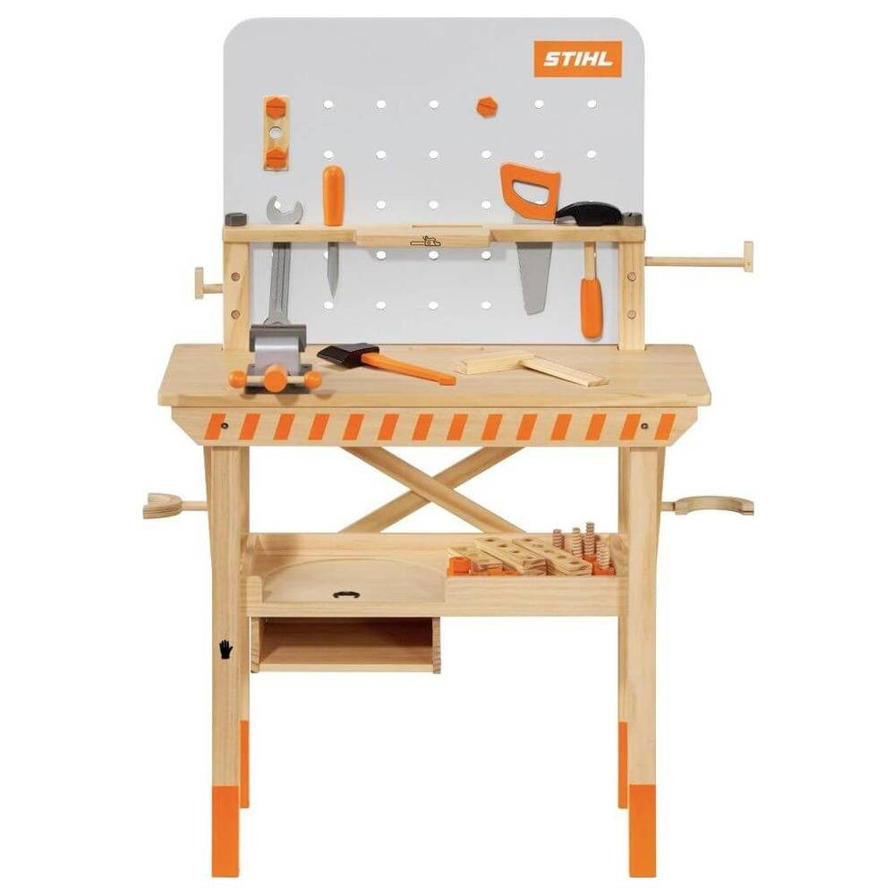 STIHL Spielwerkzeug Kinderwerkbank aus Holz 0421 600 0144