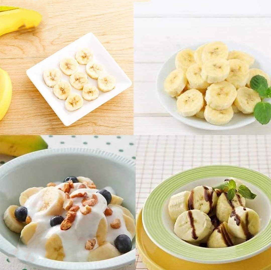 Nur Online 75 Obstschneider Bananen Schneider,Gemüse Schneider, Kunststoff,Edelstahl – Bild 4 von 5