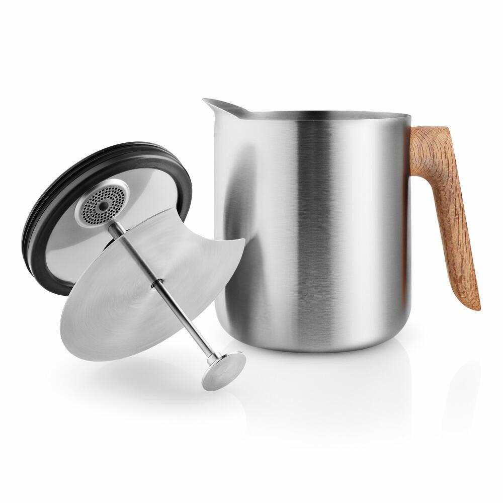 Eva Solo Teekanne Nordic Kitchen Stempelteekanne Silberfarben 1 L, 1 l