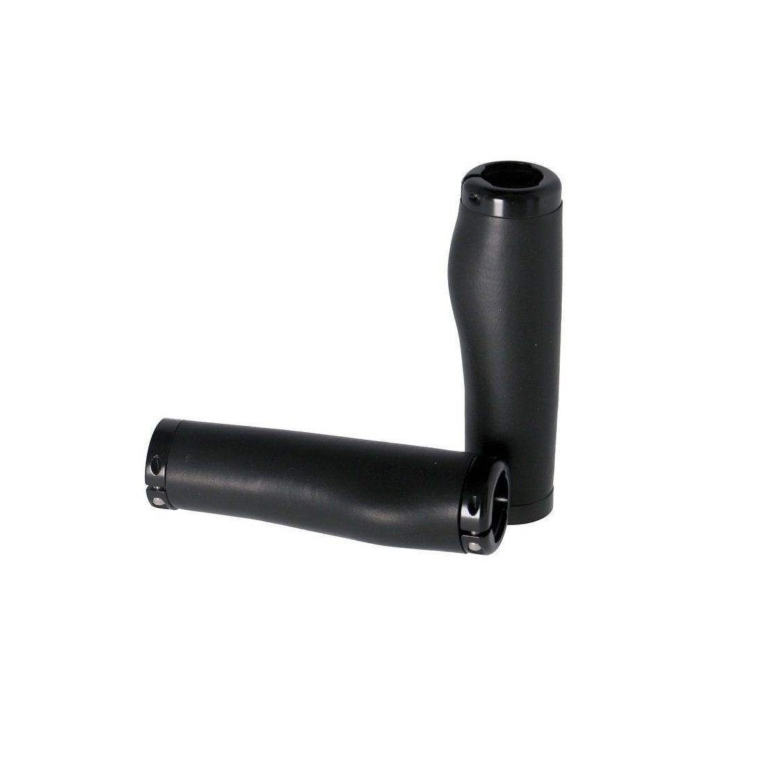 Ergotec Fahrradlenkergriff MTB / ATB Schraub-Griffe "Kyoto", Silicon und Alu, 130 mm, Ø 22 mm