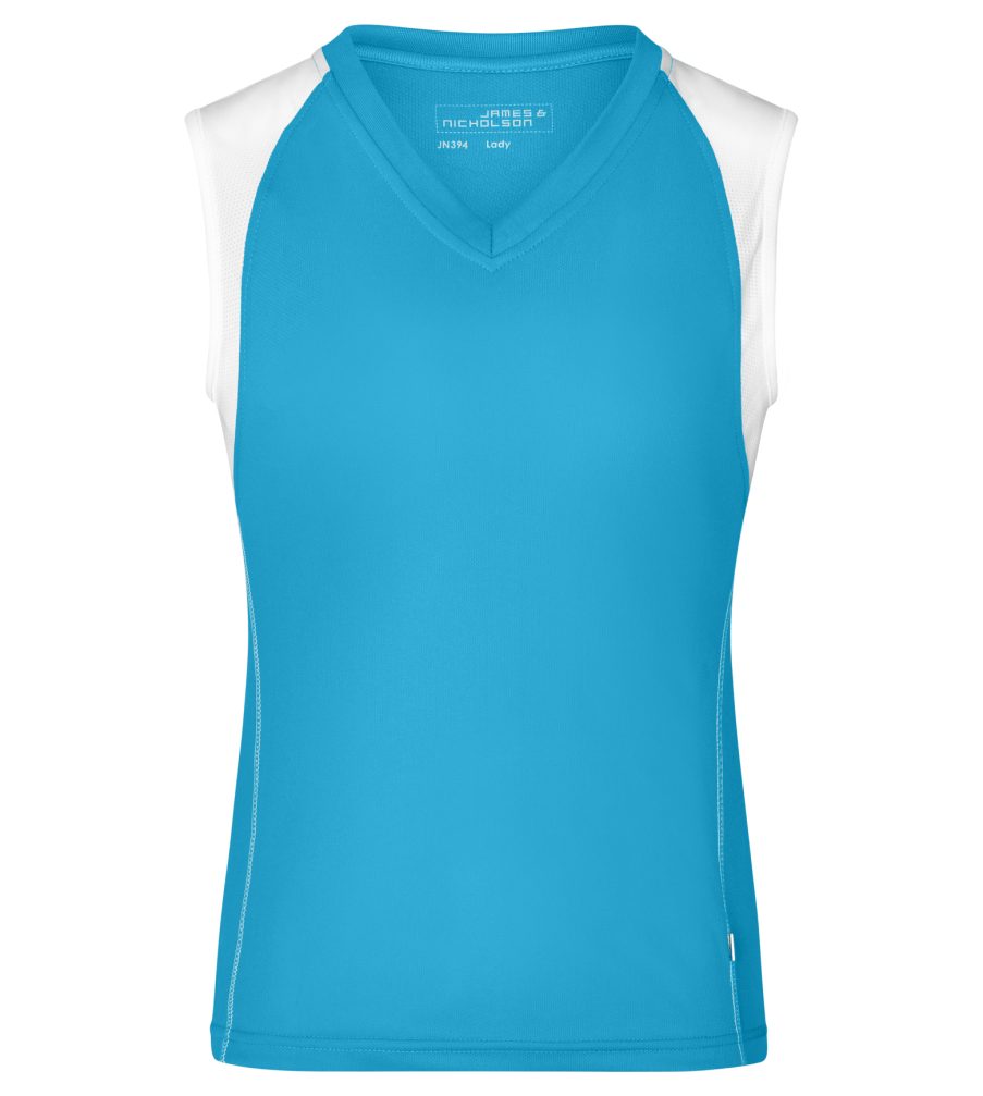 James & Nicholson Lauftop Doppepack Atmungsaktives Damen Running Top JN394 (Doppelpack, 2er-Pack) Feuchtigkeitsregulierend