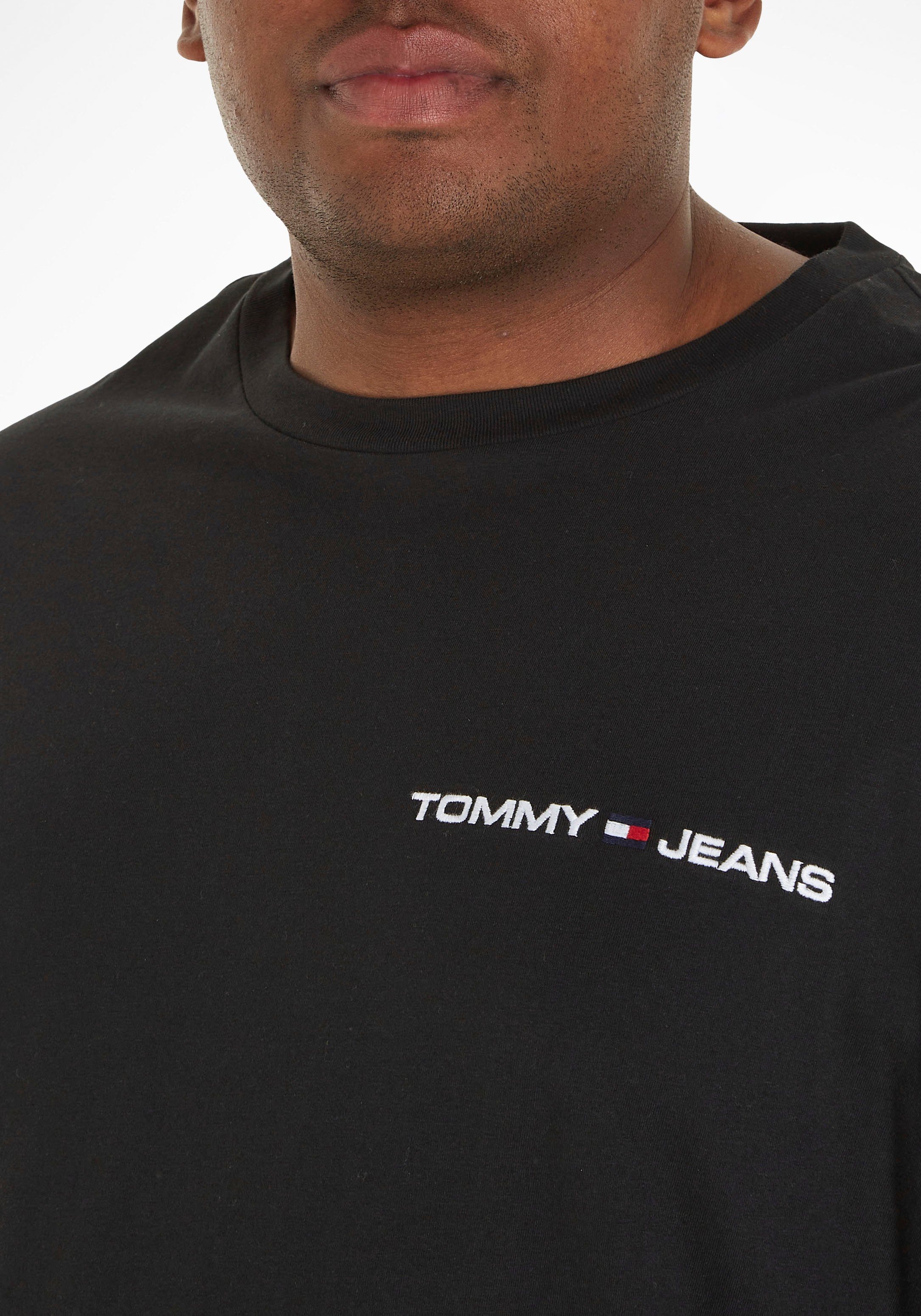 L/S TEE Plus Jeans CHEST TJM PLUS Langarmshirt Tommy LINEAR