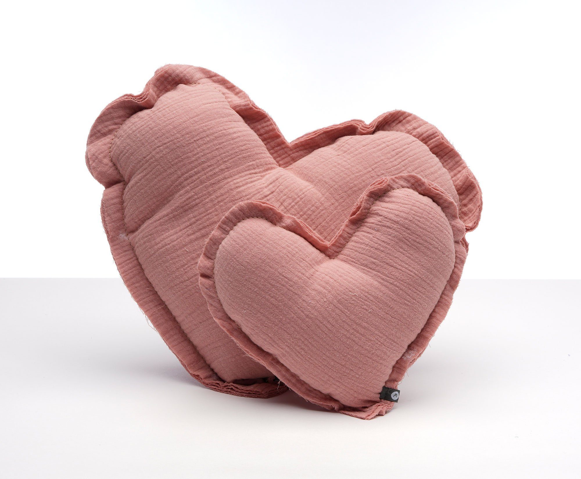 von Herzen Babykissen Musselinkissen Herz aus 100% Baumwolle, Dekokissen Ku günstig online kaufen