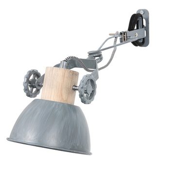 Steinhauer LIGHTING Wandleuchte, Leuchtmittel nicht inklusive, Wandleuchte Wandlampe Schlafzimmerleuchte Spot flexibel Eichenholz