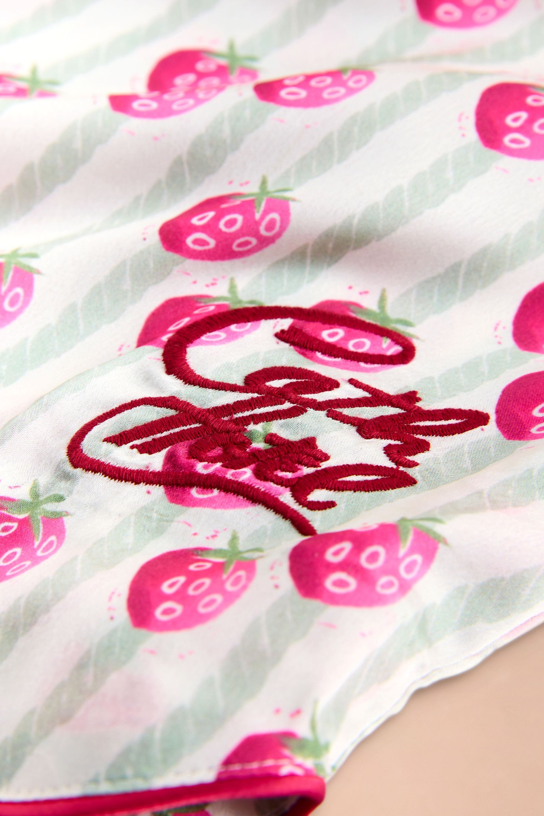 Cath Kidston Pyjama Cath Kidston gestreifter Schlafanzug, Himbeere (2 tlg)