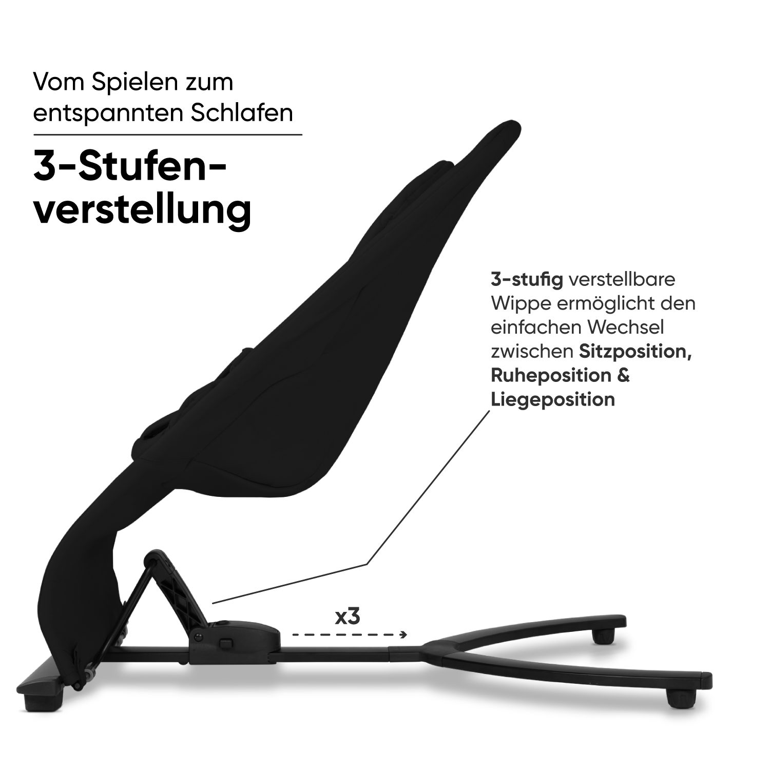 my junior Babywippe my junior® Motion Bouncer Babywippe (8-tlg), inkl. Spielbügel mit Stofftieren & Neugeborenen-Einlage