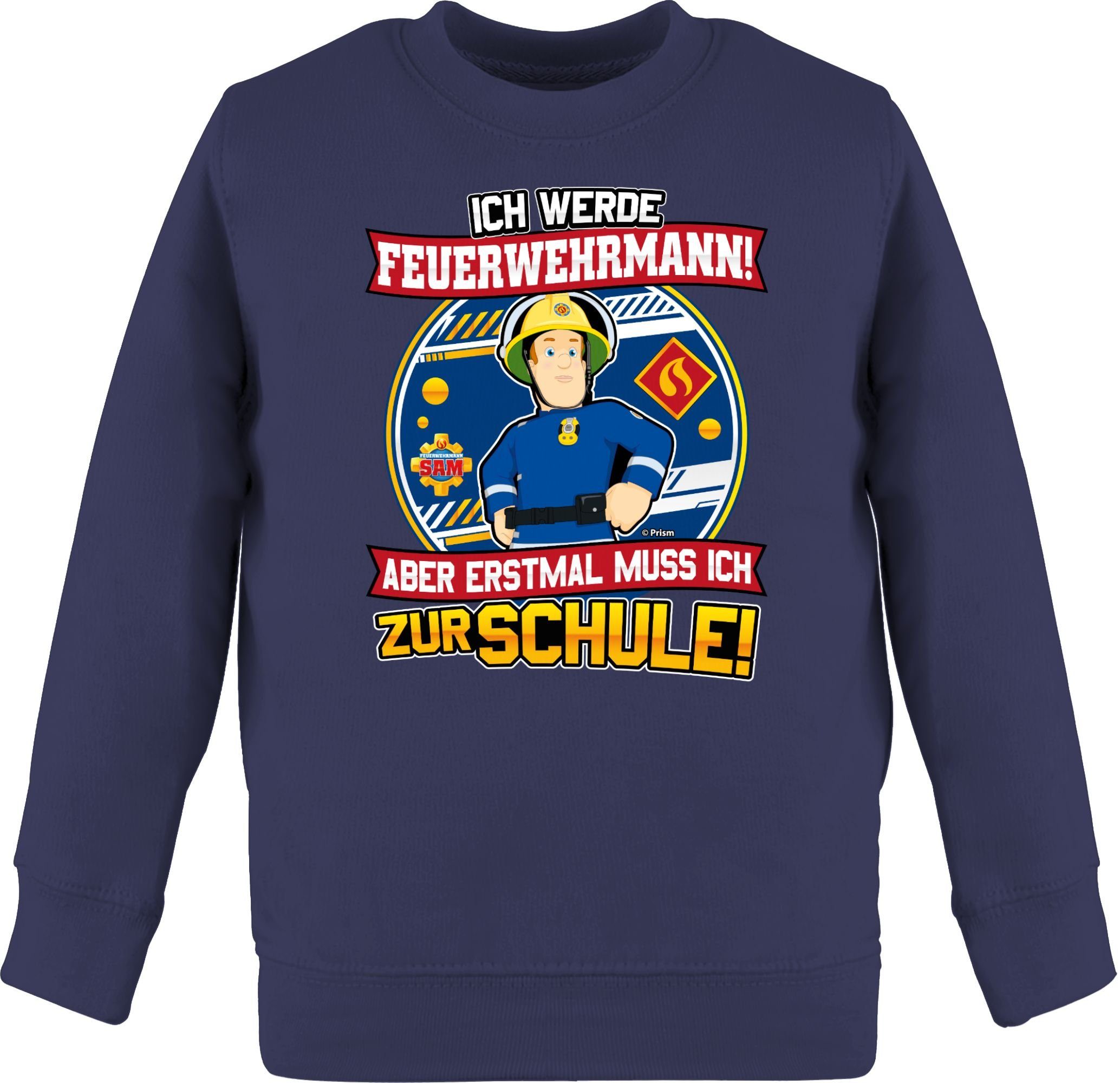 Shirtracer Sweatshirt »Einschulung - Ich werde Feuerwehrmann - Aber erst  mal muss ich zur Schule - Feuerwehrmann Sam Jungen - Kinder Premium  Pullover« online kaufen | OTTO