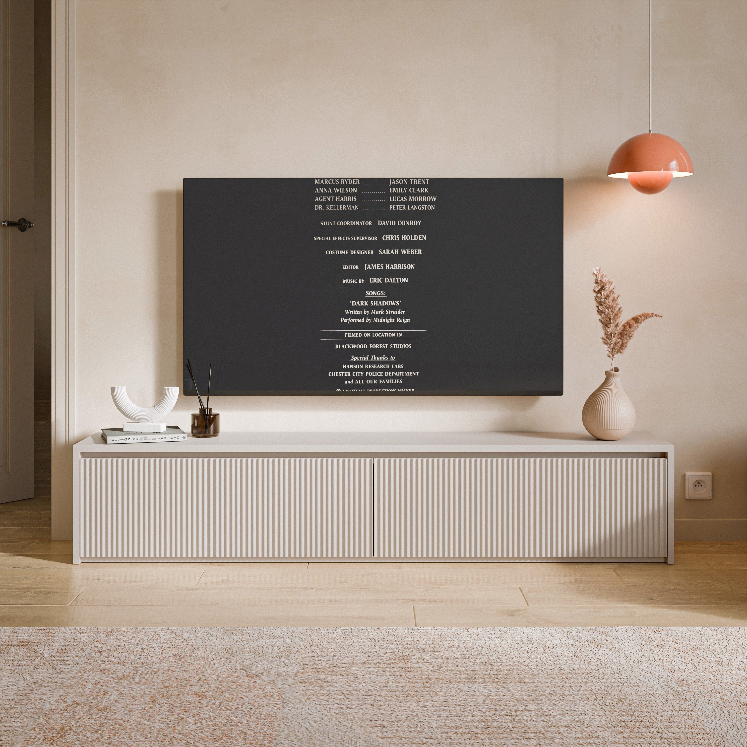 Selsey TV-Schrank VEMMI TV-Lowboard in Kaschmir, Soft-Close, 180 cm