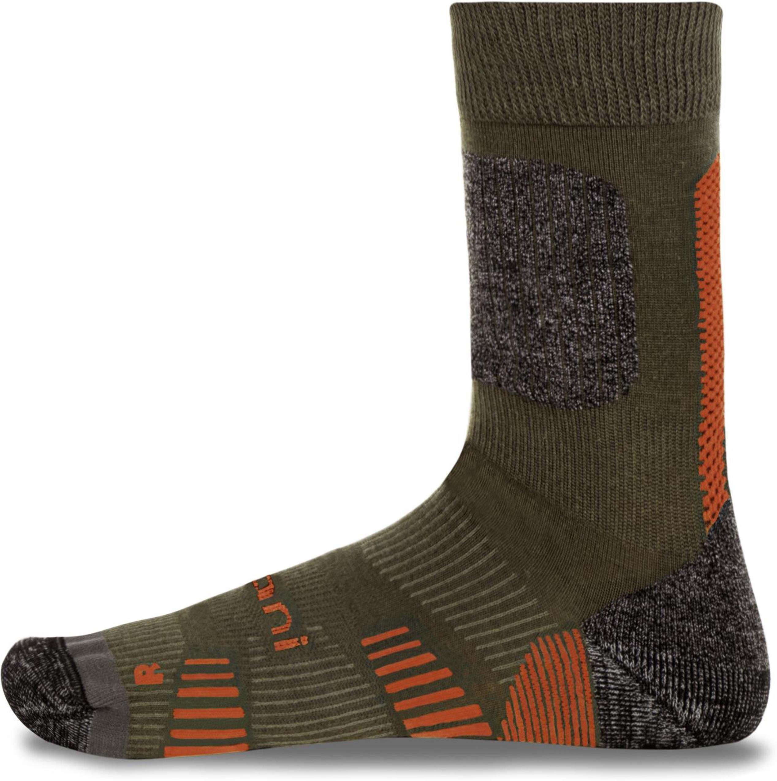 normani Sportsocken 2 Merino Trekking Socken mit Frotteesohle (2 Paar) hochwertige Merinowolle Oliv