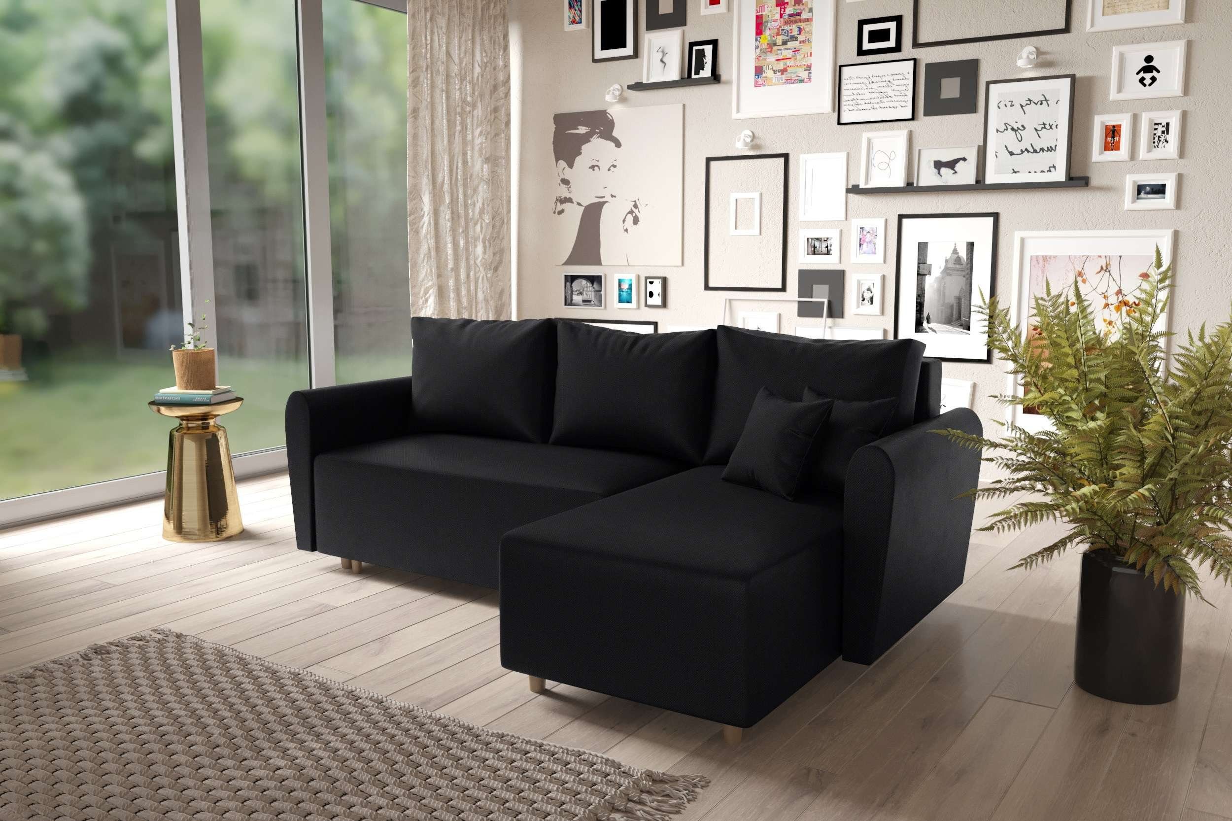 Stylefy Ecksofa Stylefy Bonna Ecksofa, links mane rechts L-Form, Eckcouch, Bettkasten, mit oder bestellbar Bettfunktion