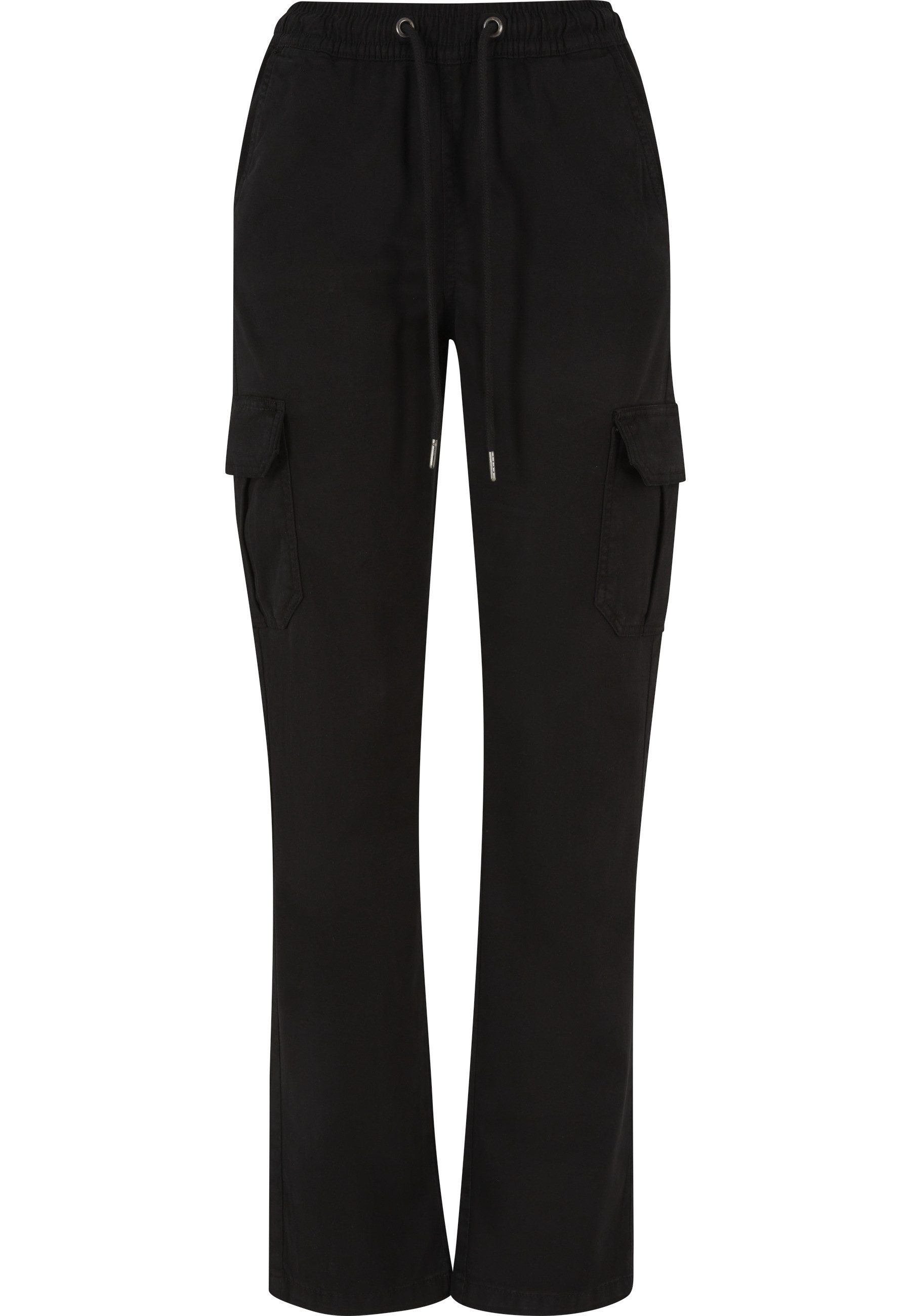 Cargohose Urban Classics Damen Ladies High Waist Twill Cargo Pants