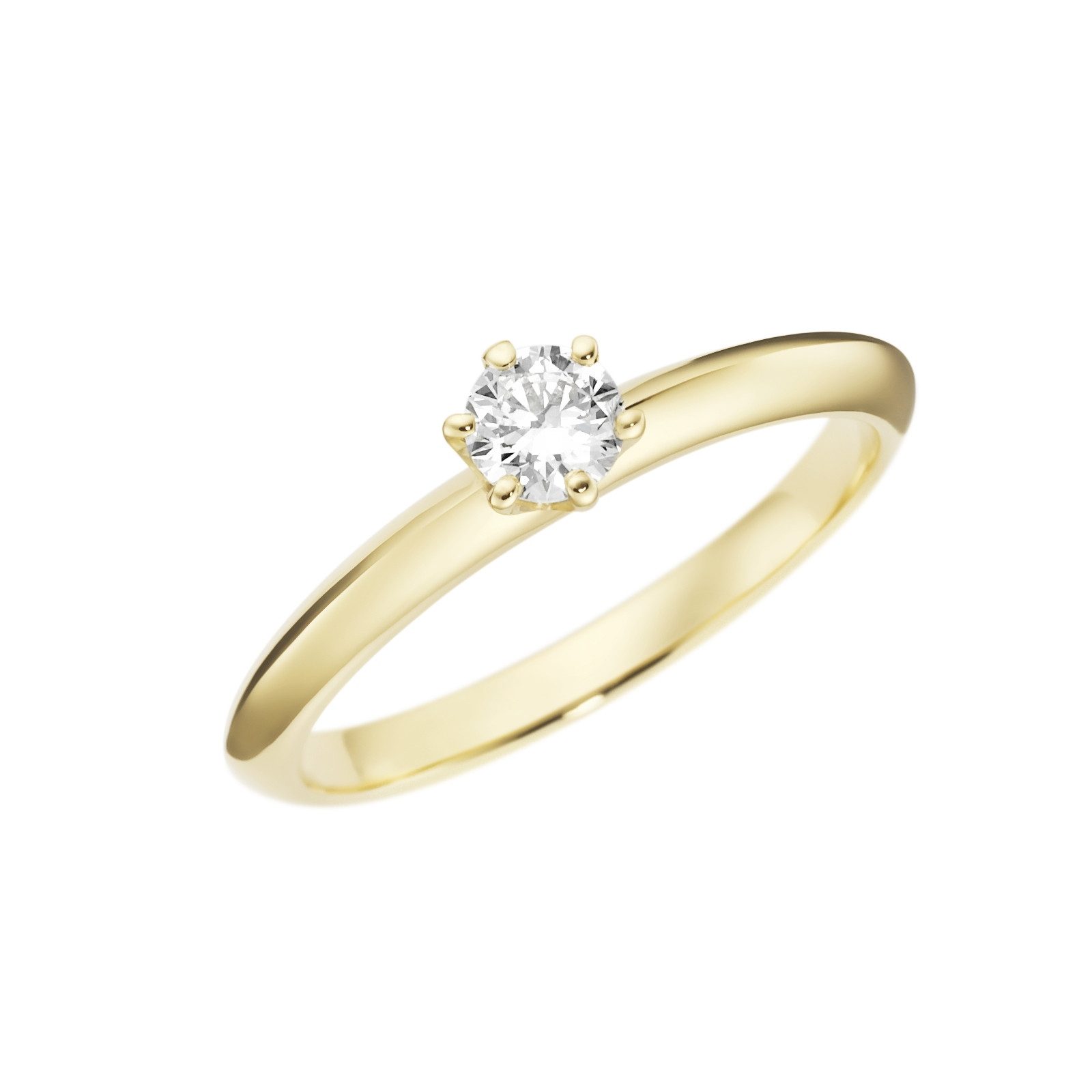 Luigi Merano Diamantring mit Brillant in Krappenfassung, Gold 585 günstig online kaufen