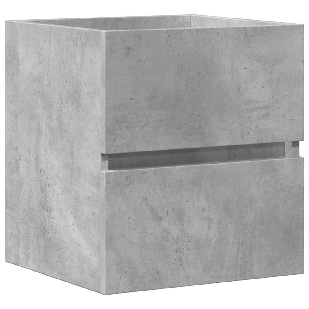 vidaXL Badezimmer-Set Waschbeckenunterschrank Betongrau 41x38,5x45 cm günstig online kaufen