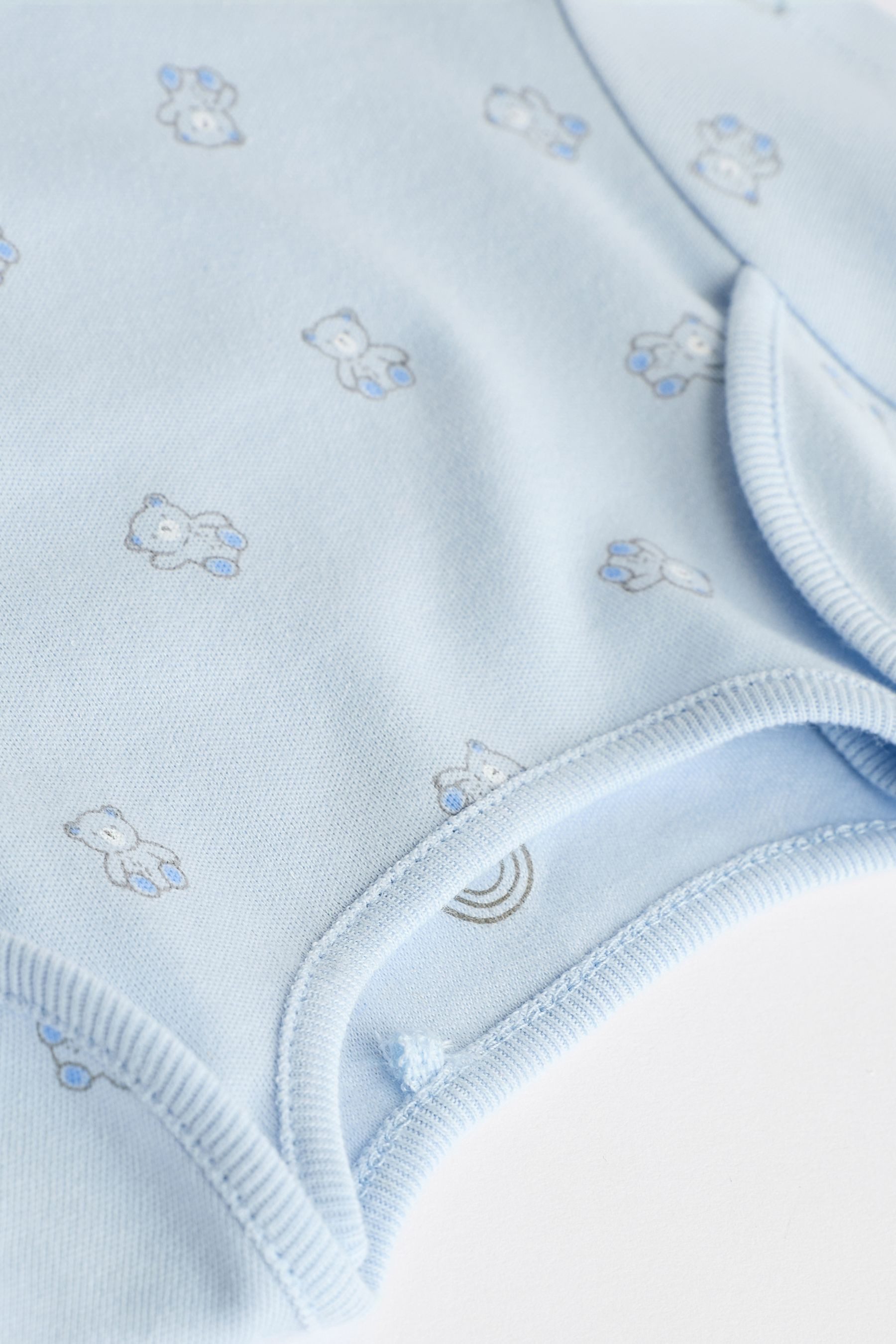 Next Kurzarmbody Kurzärmelige Baby-Bodys mit Bärendesign, 5er-Pack (5-tlg)