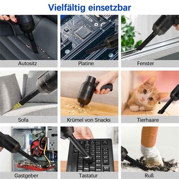 yozhiqu Akku-Handstaubsauger Tragbarer Mini-Akku-Staubsauger, Haushalt, Haustier-Desktop-Reinigung, 18W, geeignet für Tastatur, PC, Auto, gründlich reinigen