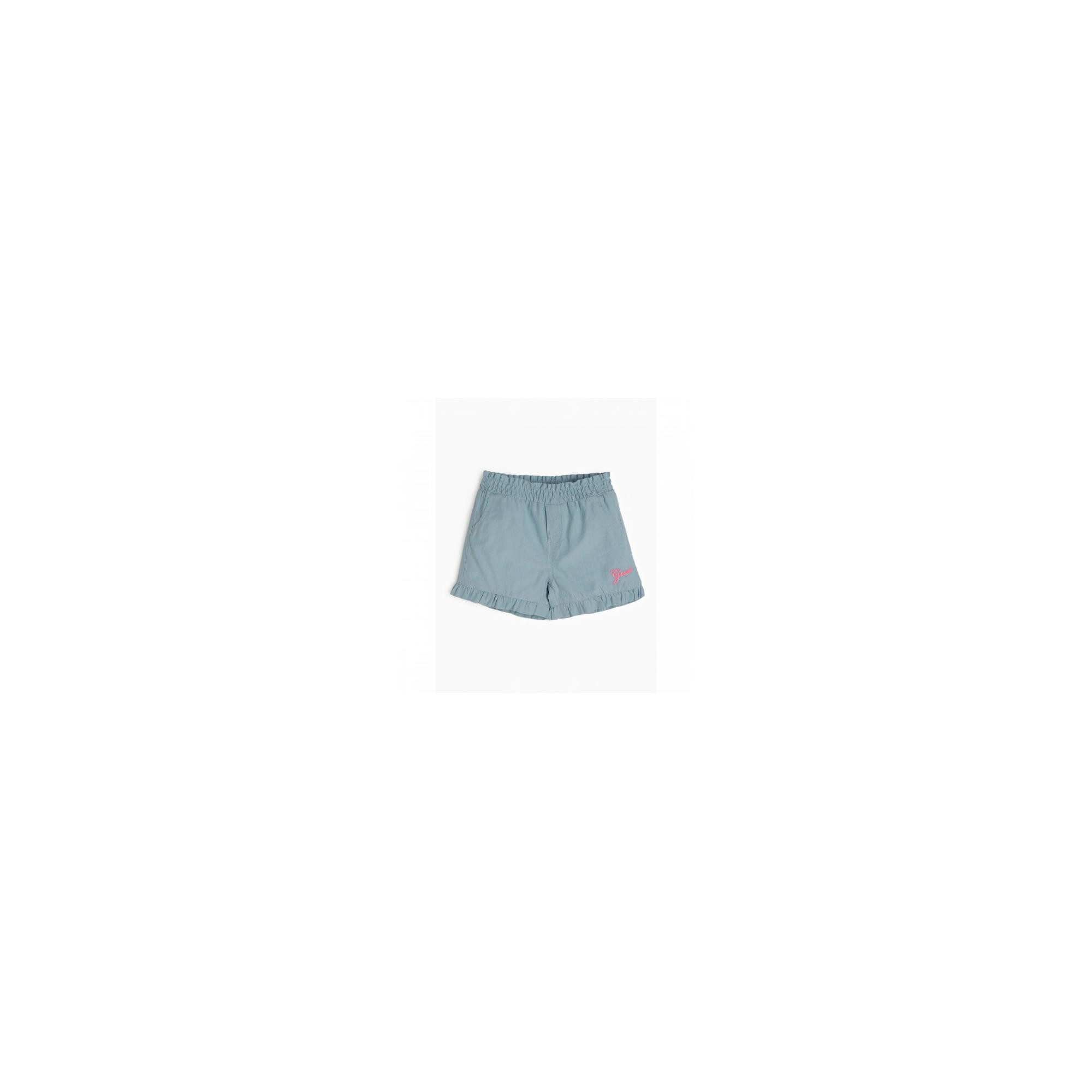 Guess Kids Webshorts Mädchen Shorts aus 100 % Baumwolle mit Rüschenabschluss