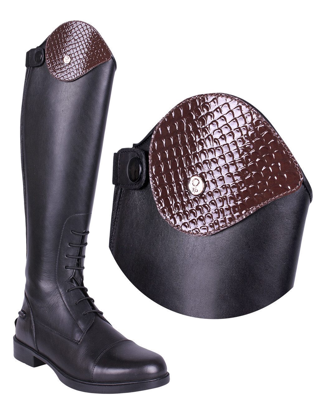 QHP Austauschbares Oberteil Romy Croco Reitstiefel