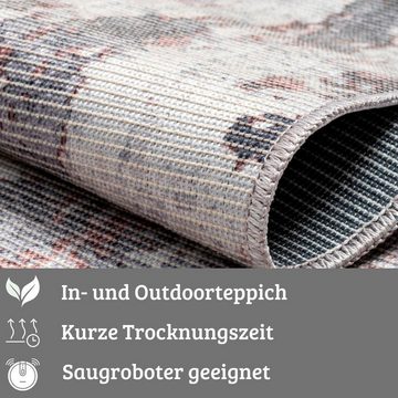 Teppich Mülenen, Home affaire, rechteckig, Höhe: 10 mm, Kurzflor, modernes Design, waschbar, In- und Outdoor geeignet