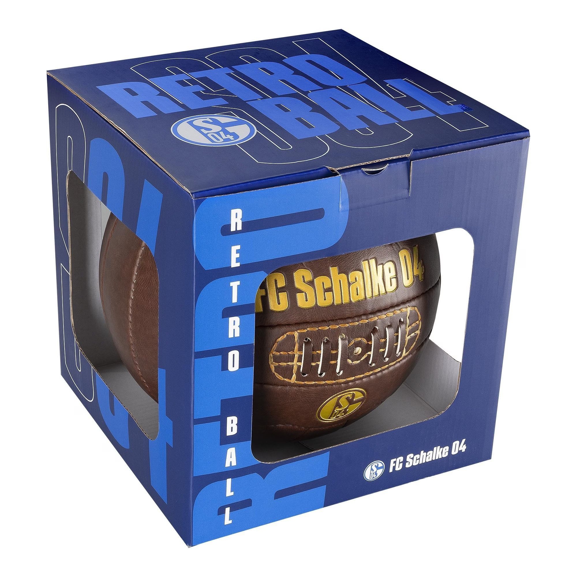 FC Schalke 04 Fußball Ball Retro in Geschenkbox (1-St)